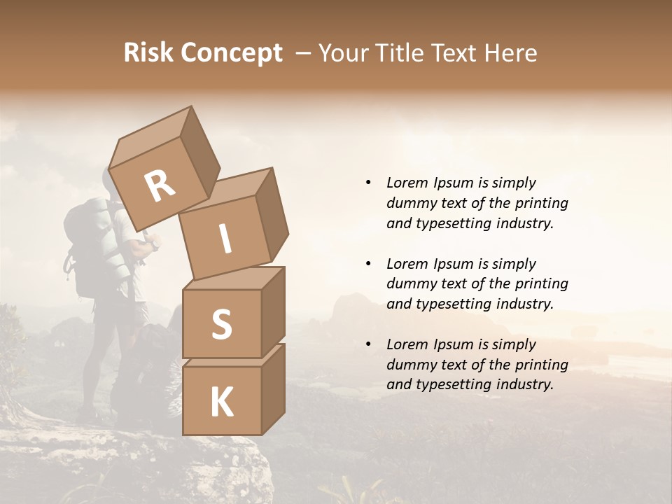 Clouds Freedom View PowerPoint Template