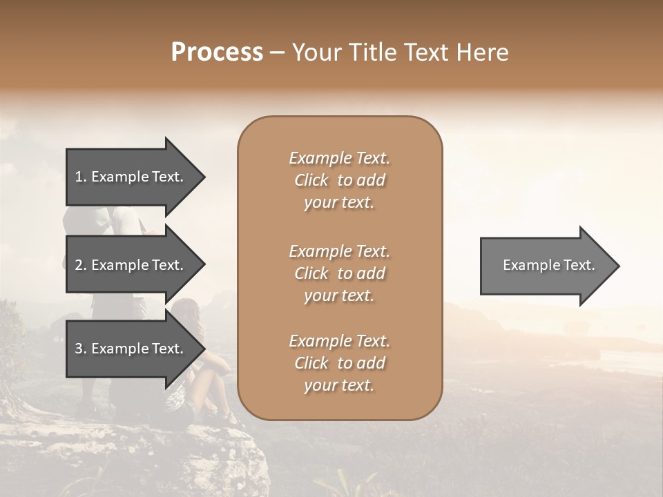 Clouds Freedom View PowerPoint Template