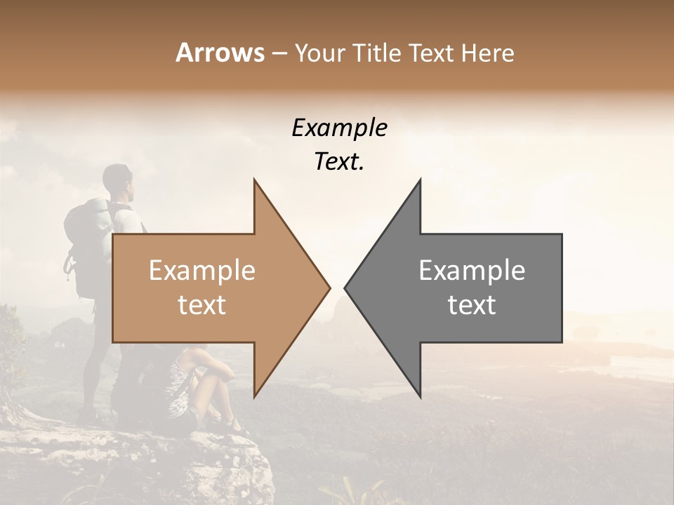 Clouds Freedom View PowerPoint Template