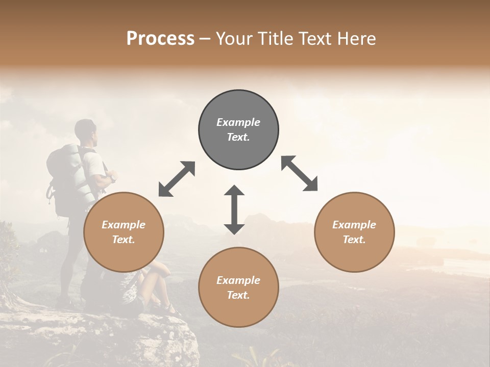 Clouds Freedom View PowerPoint Template