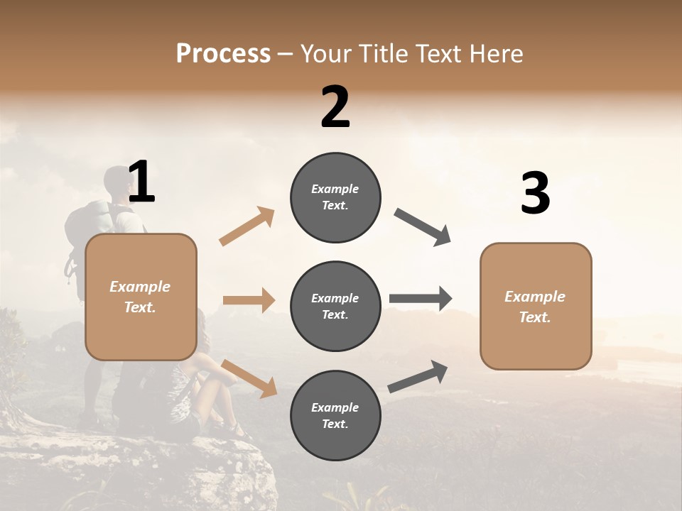 Clouds Freedom View PowerPoint Template