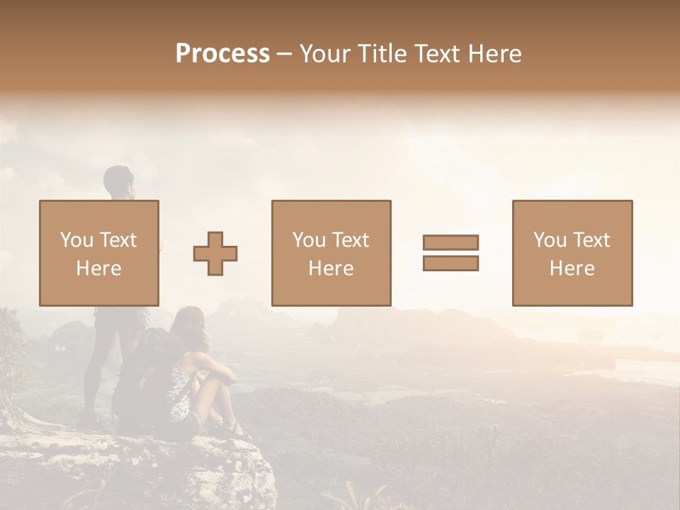 Clouds Freedom View PowerPoint Template