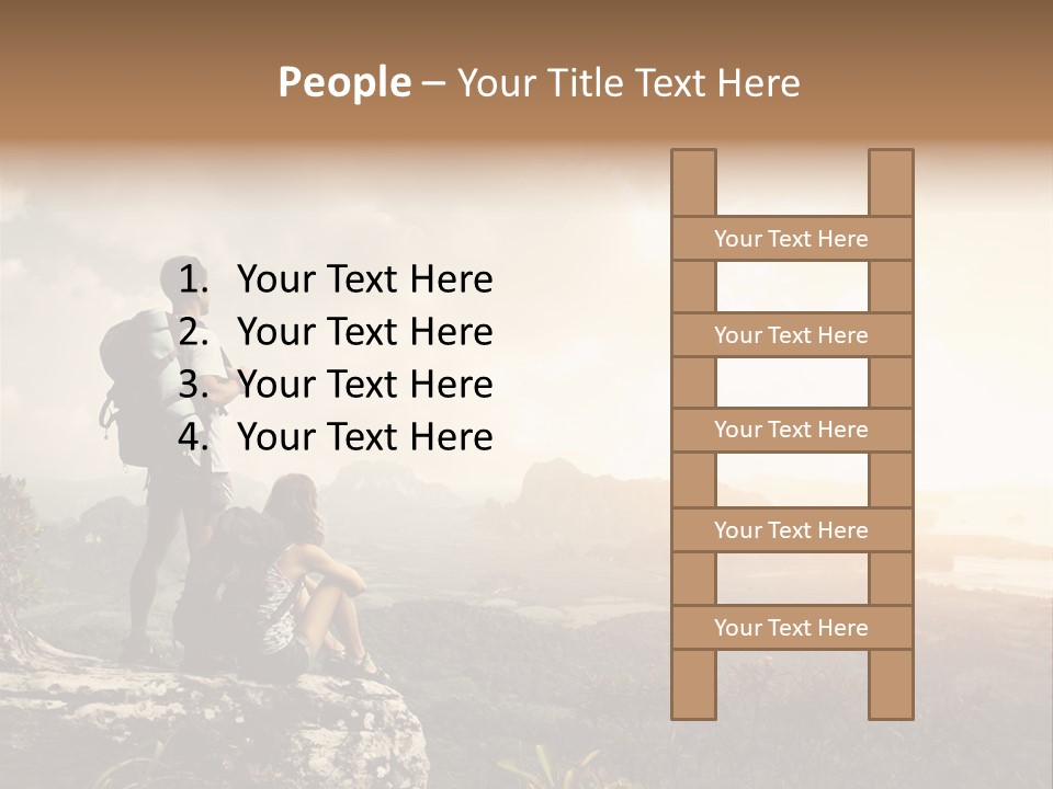 Clouds Freedom View PowerPoint Template