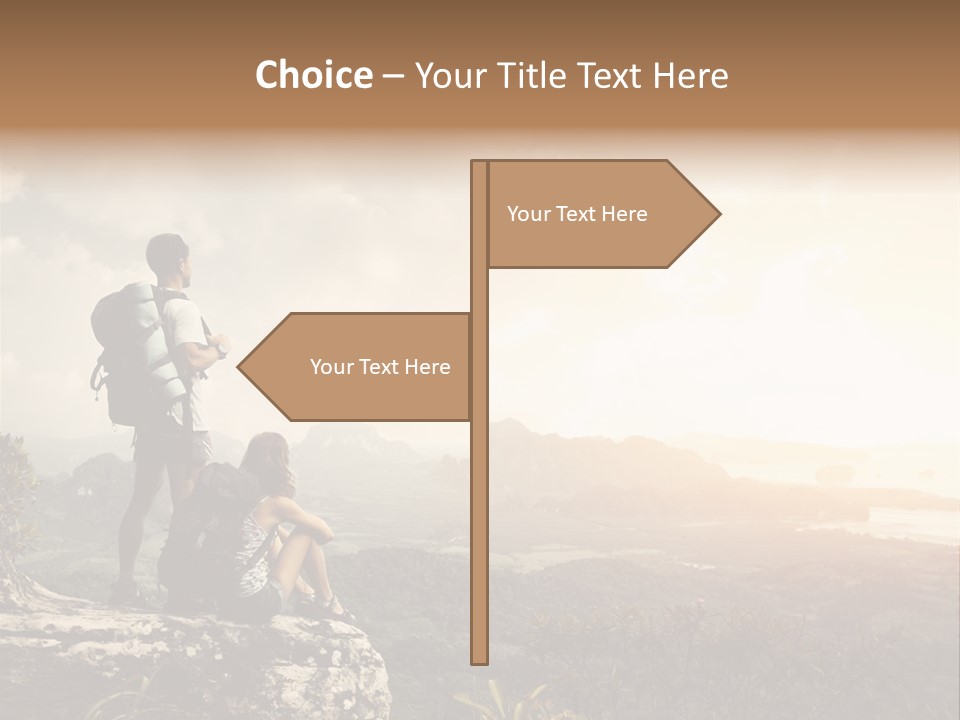 Clouds Freedom View PowerPoint Template