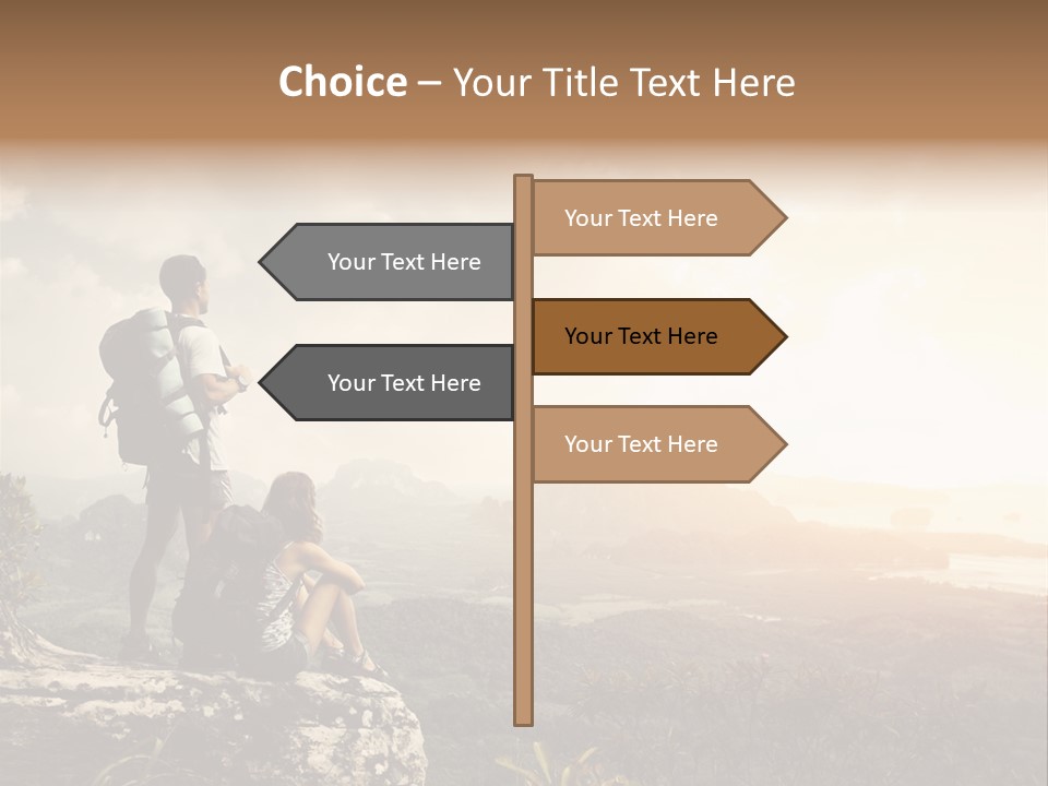 Clouds Freedom View PowerPoint Template