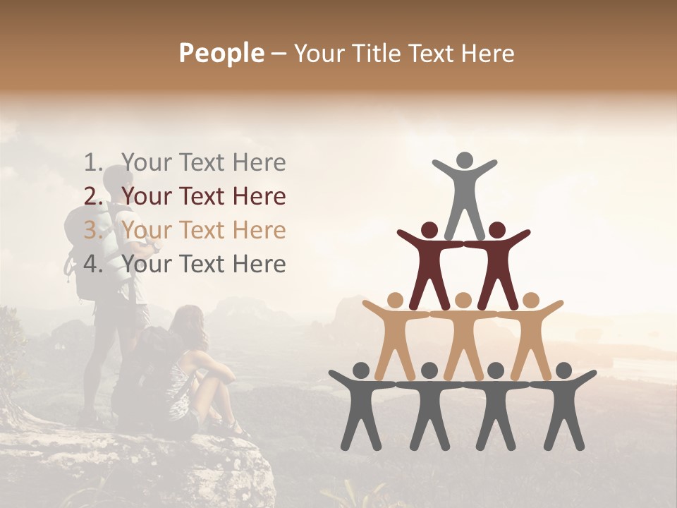 Clouds Freedom View PowerPoint Template