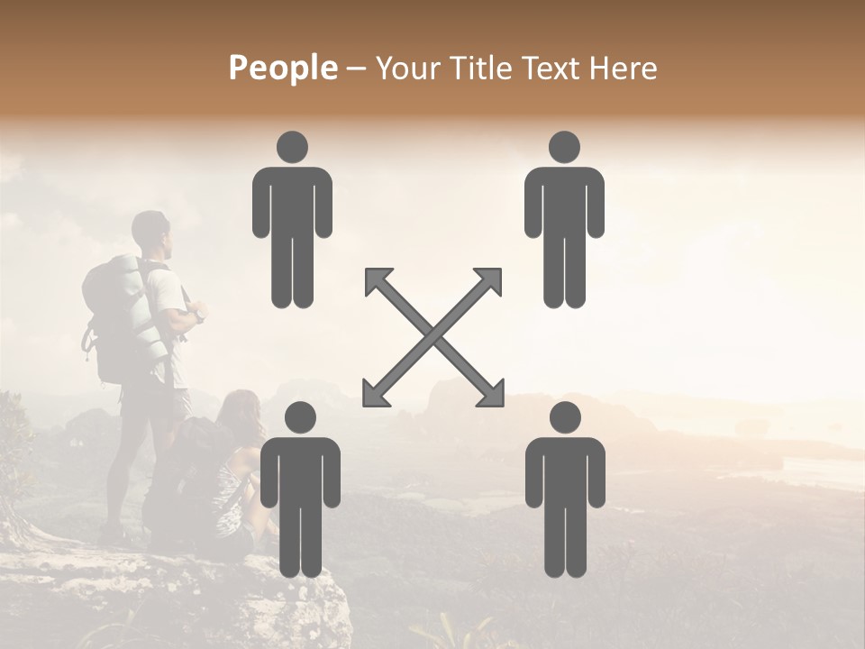 Clouds Freedom View PowerPoint Template