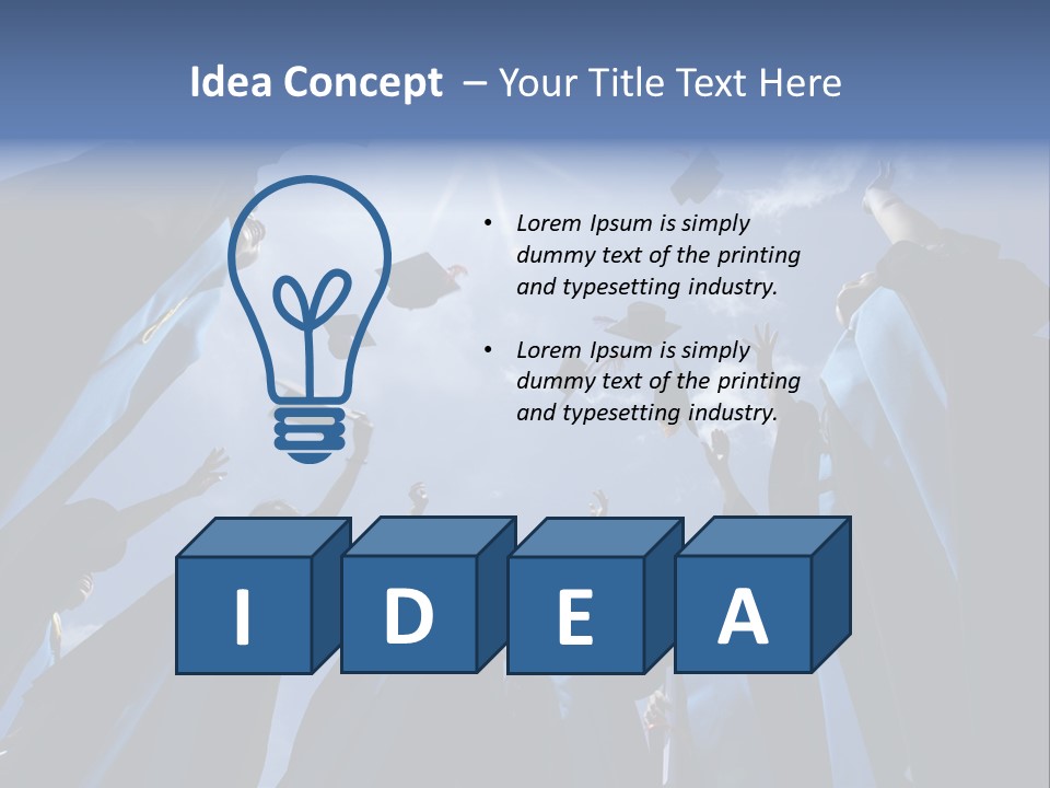 College Graduates Grad PowerPoint Template