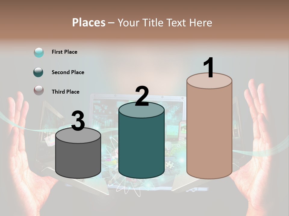 Technology Social Screen PowerPoint Template