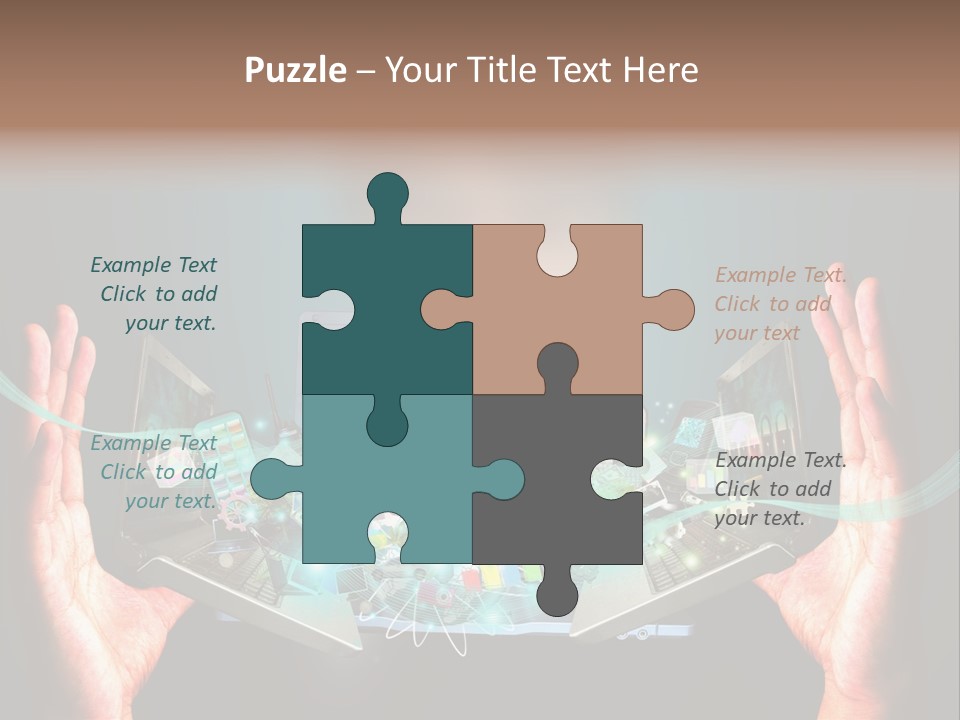 Technology Social Screen PowerPoint Template