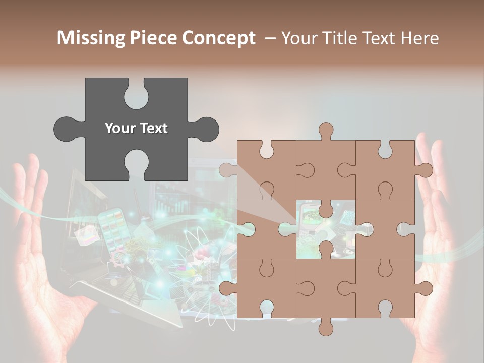 Technology Social Screen PowerPoint Template