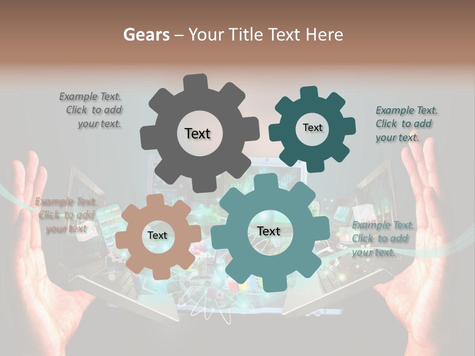Technology Social Screen PowerPoint Template