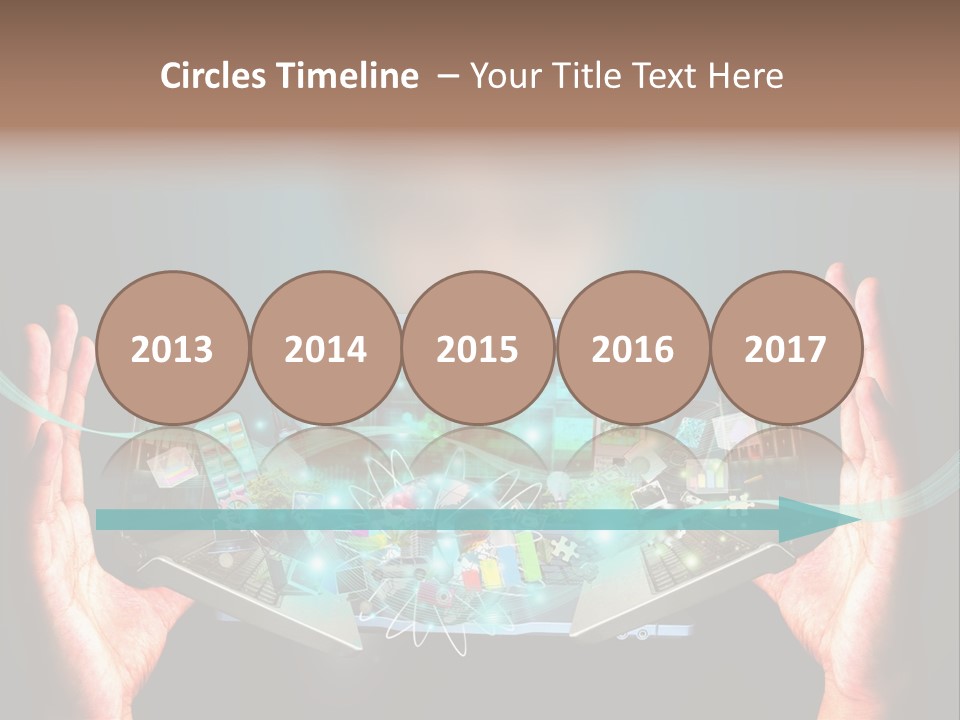 Technology Social Screen PowerPoint Template