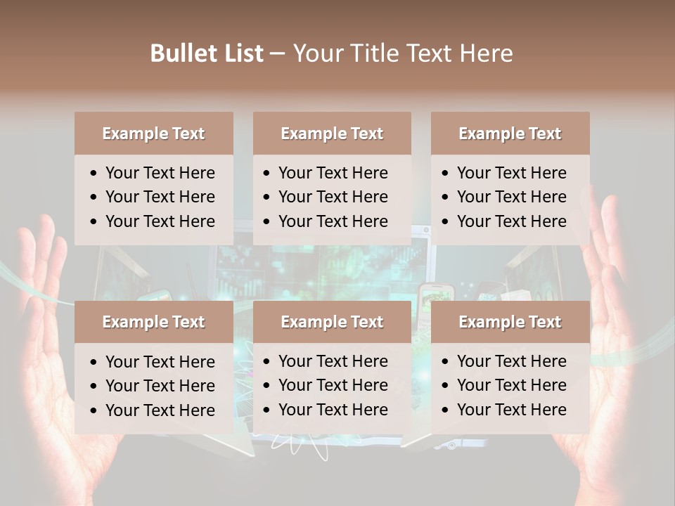 Technology Social Screen PowerPoint Template