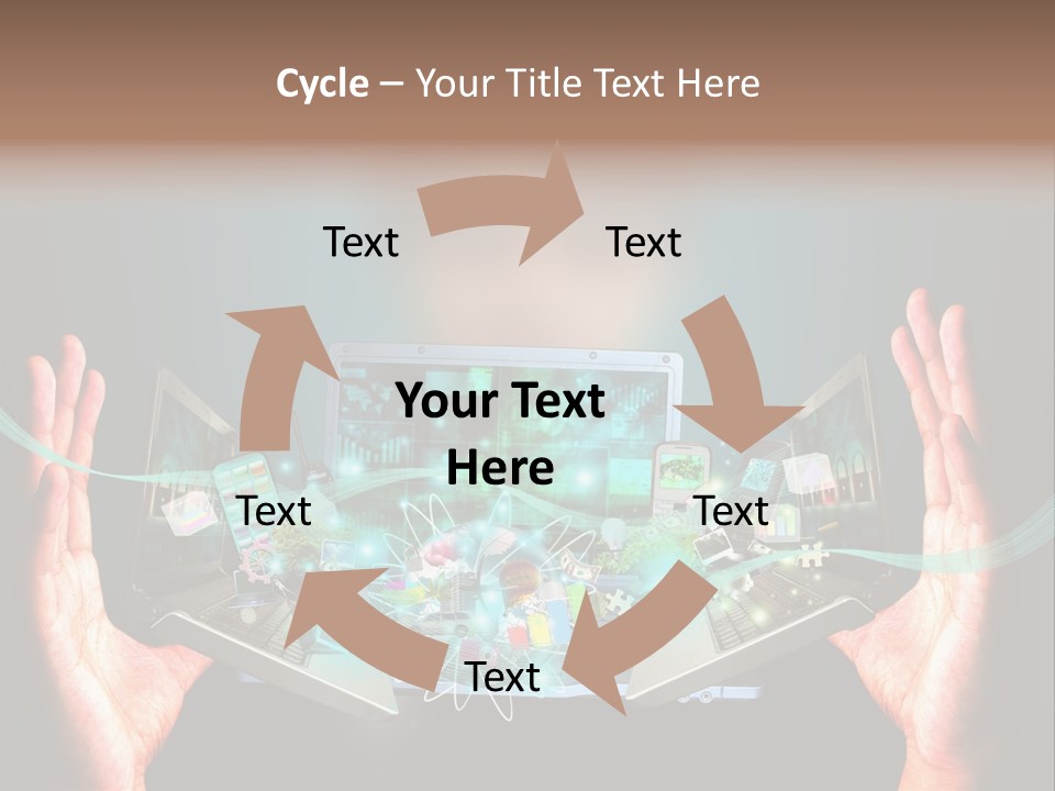 Technology Social Screen PowerPoint Template