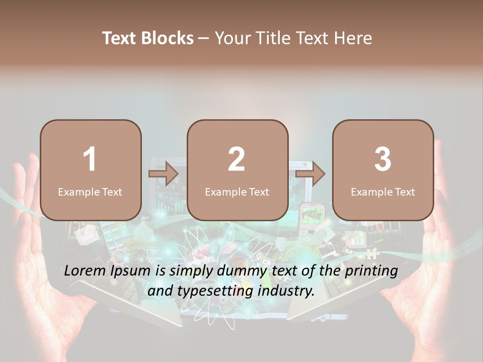 Technology Social Screen PowerPoint Template
