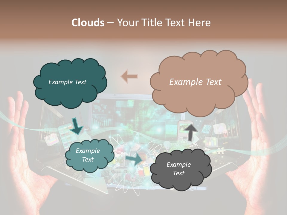 Technology Social Screen PowerPoint Template