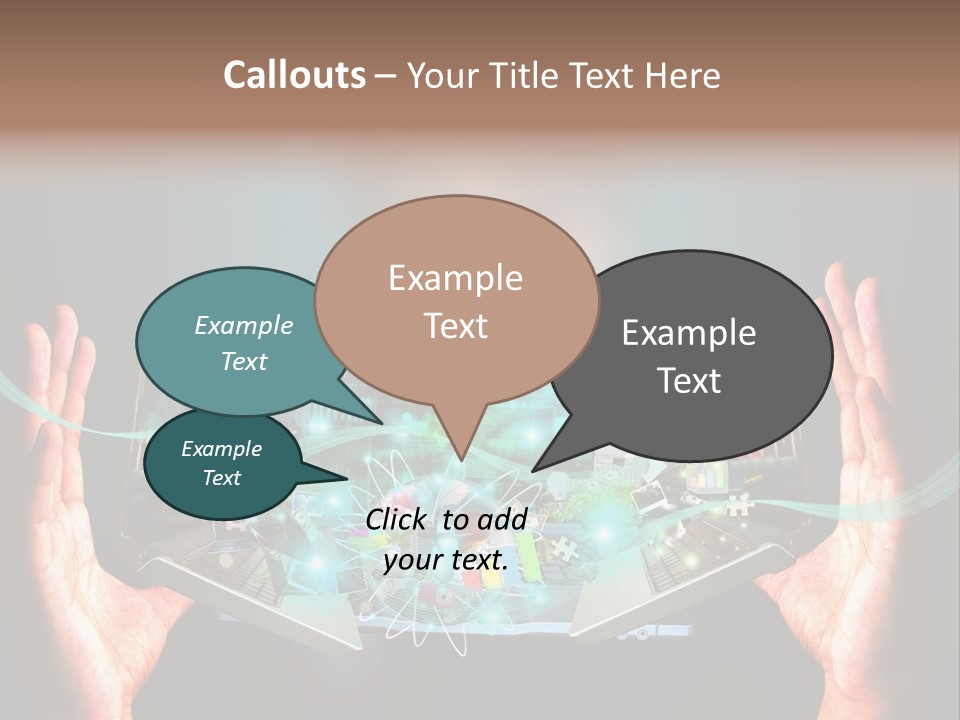 Technology Social Screen PowerPoint Template