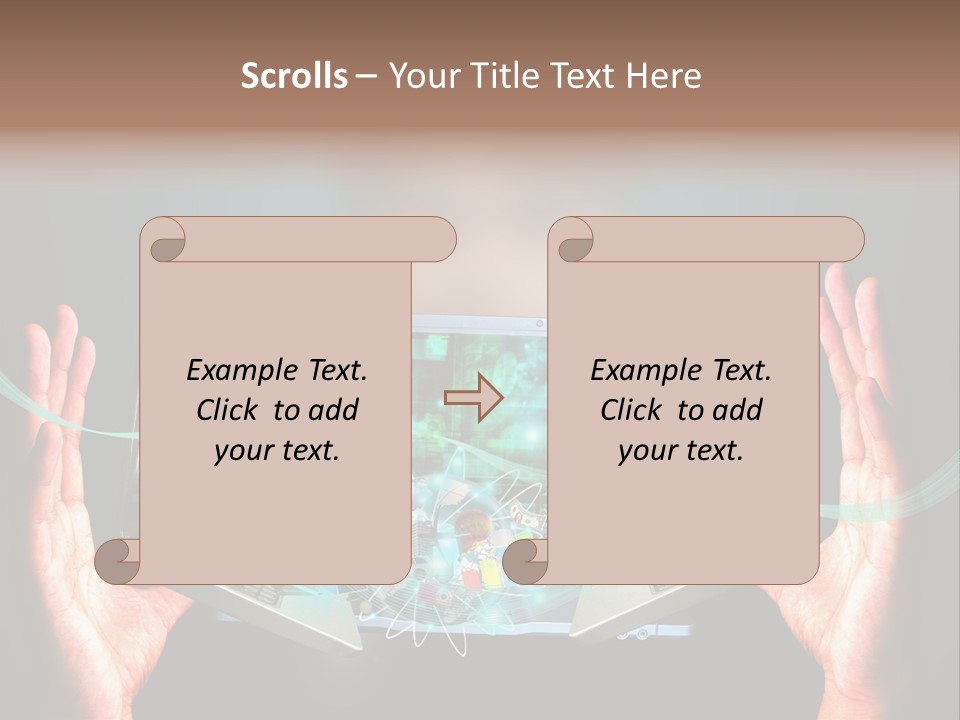 Technology Social Screen PowerPoint Template