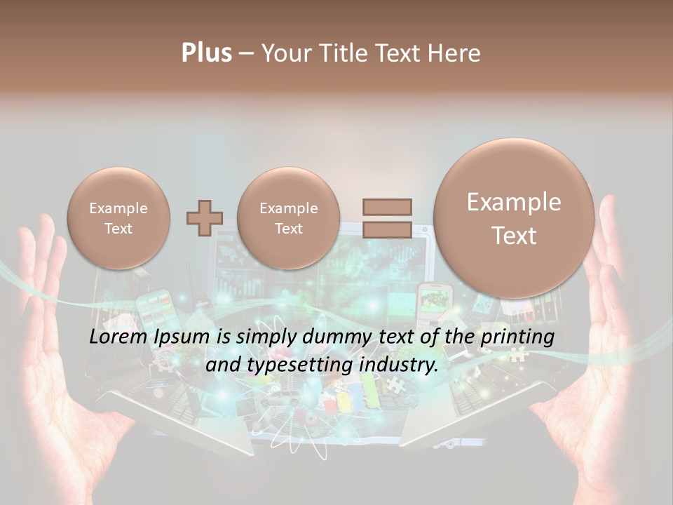 Technology Social Screen PowerPoint Template
