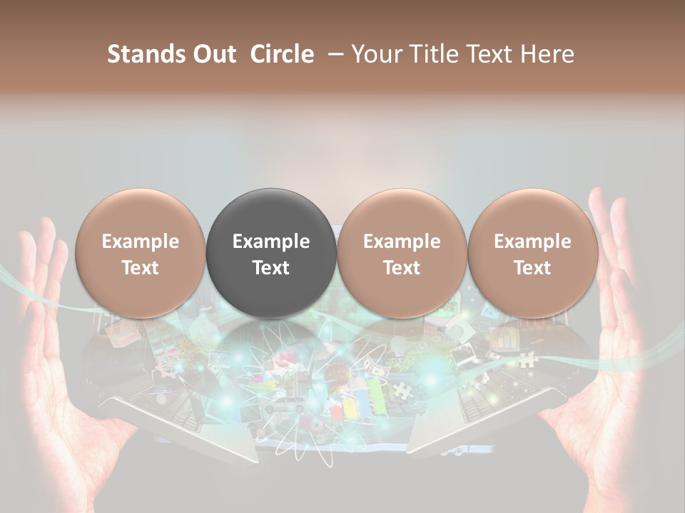 Technology Social Screen PowerPoint Template