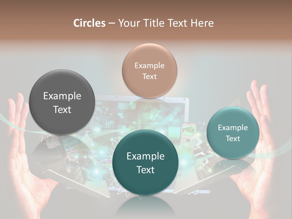 Technology Social Screen PowerPoint Template