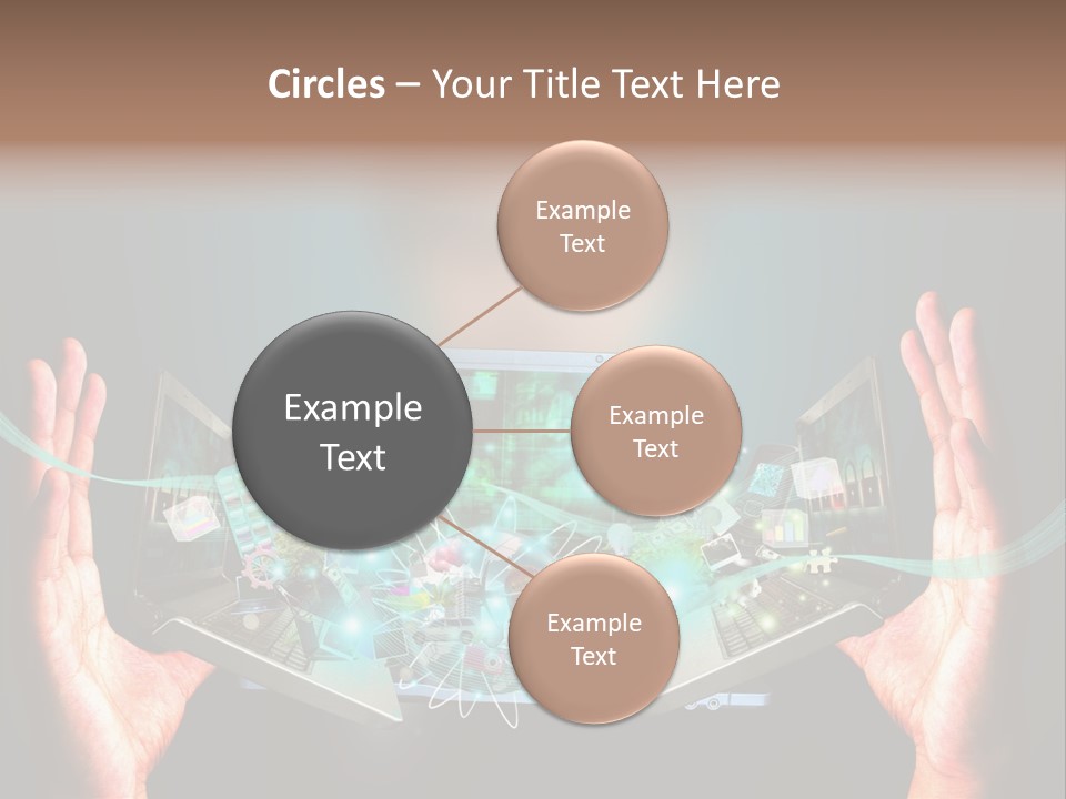 Technology Social Screen PowerPoint Template