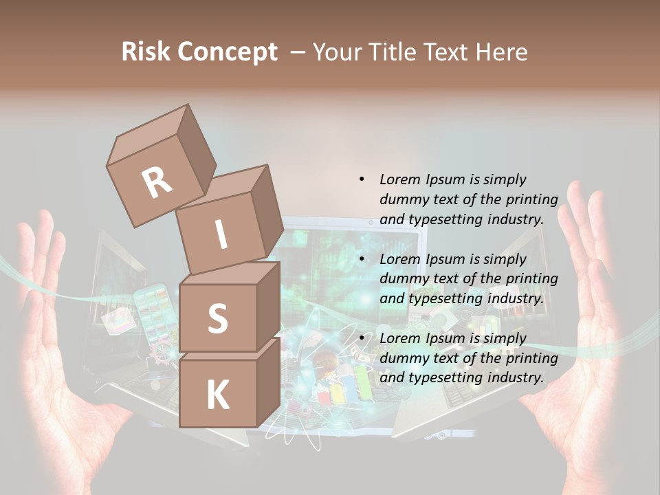 Technology Social Screen PowerPoint Template