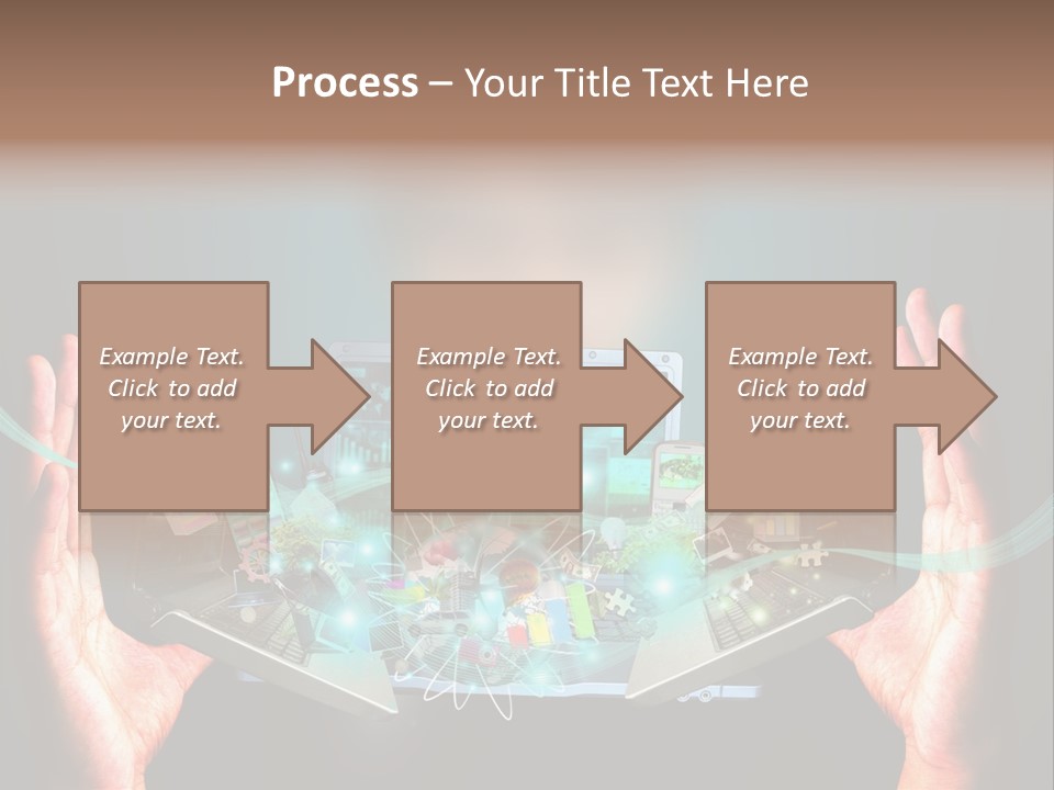 Technology Social Screen PowerPoint Template