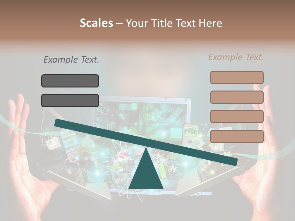 Technology Social Screen PowerPoint Template