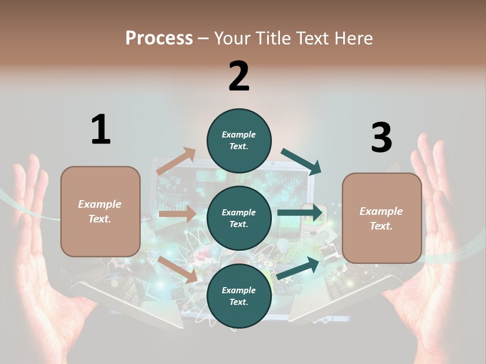 Technology Social Screen PowerPoint Template