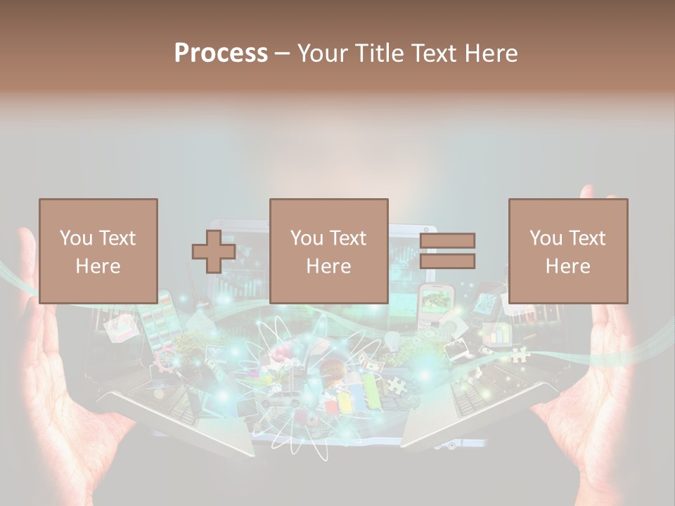 Technology Social Screen PowerPoint Template