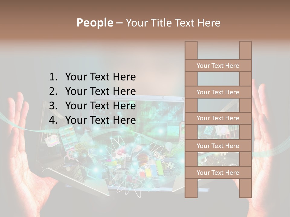 Technology Social Screen PowerPoint Template