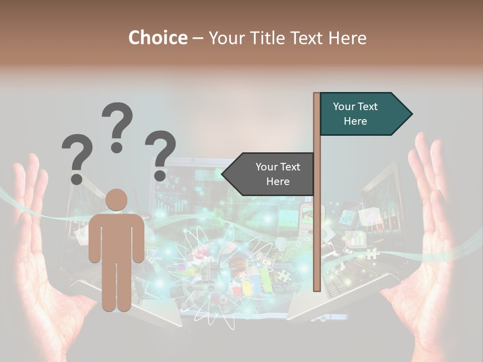 Technology Social Screen PowerPoint Template
