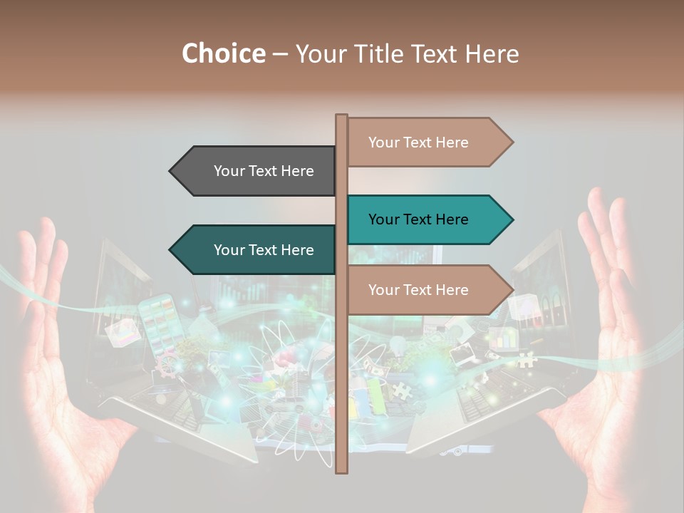 Technology Social Screen PowerPoint Template