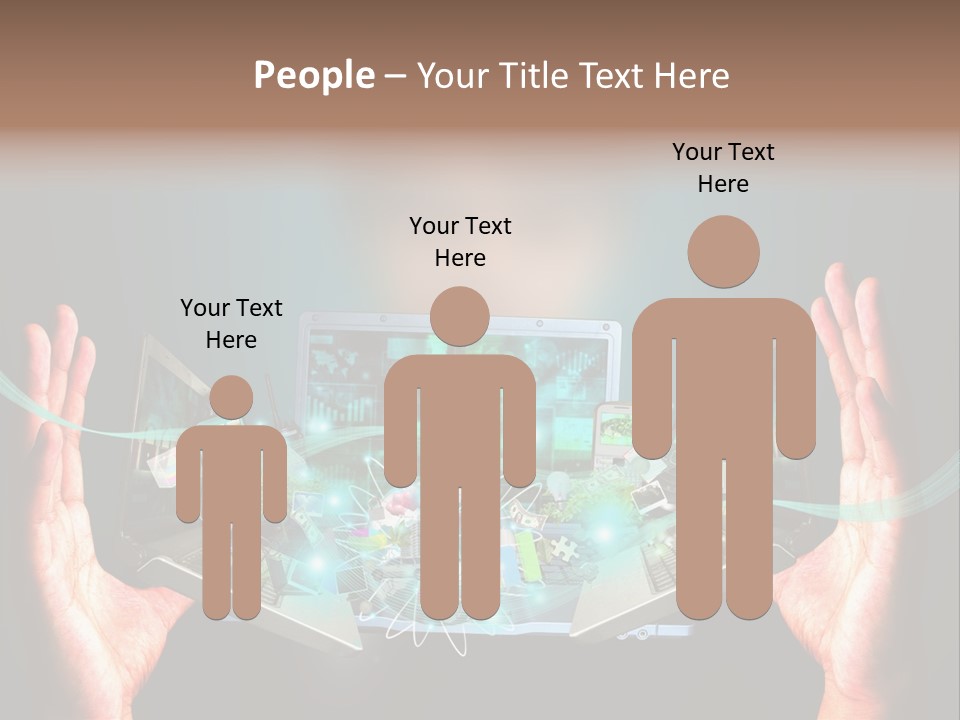 Technology Social Screen PowerPoint Template