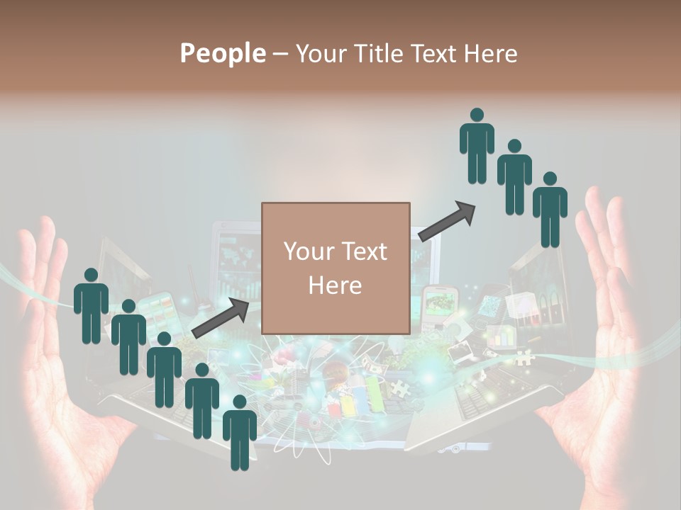 Technology Social Screen PowerPoint Template