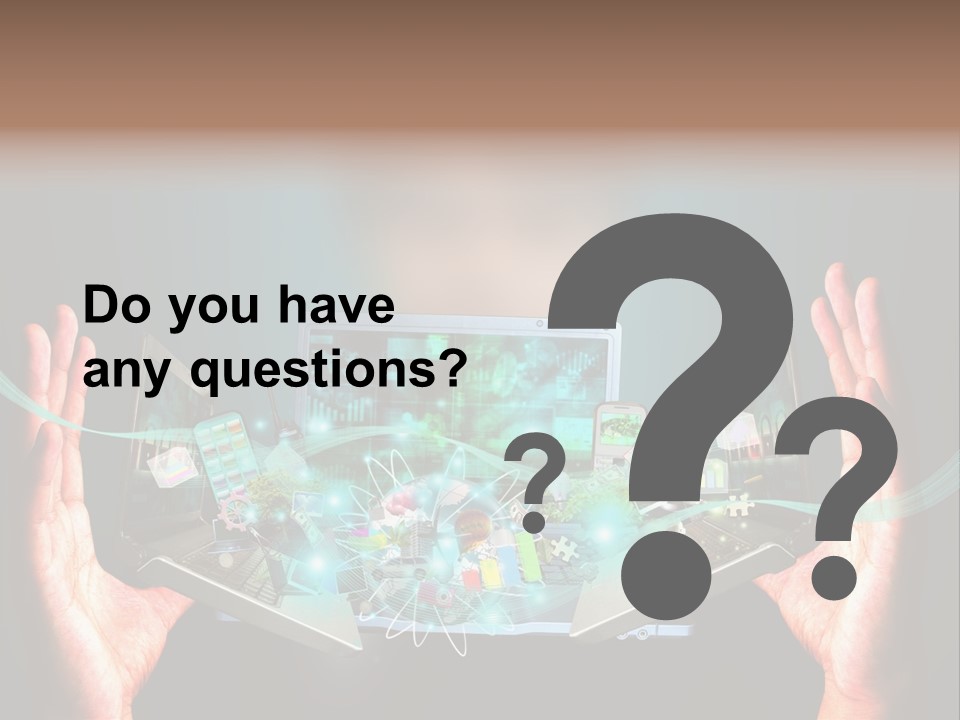 Technology Social Screen PowerPoint Template