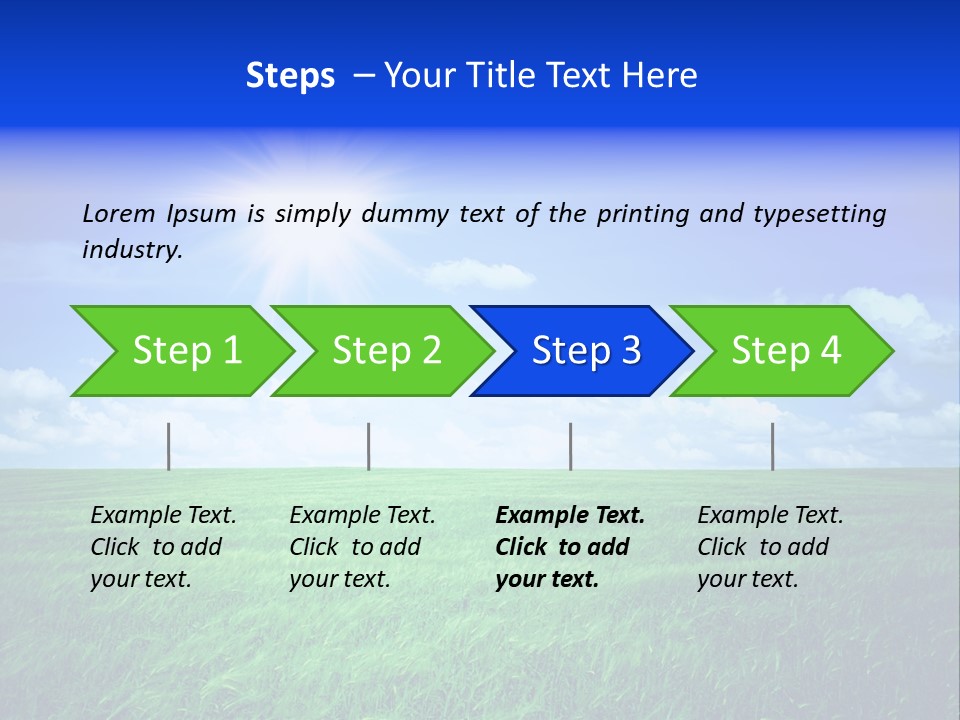 Field Grass Nature PowerPoint Template