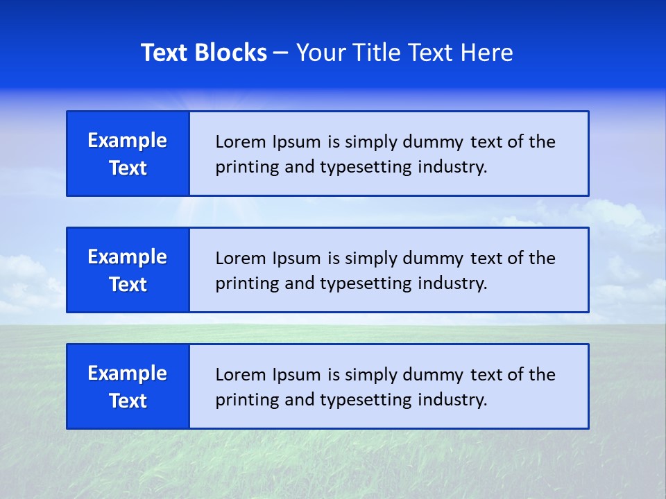 Field Grass Nature PowerPoint Template
