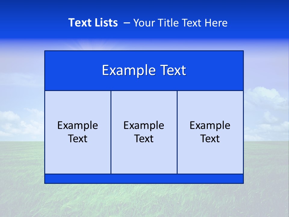 Field Grass Nature PowerPoint Template