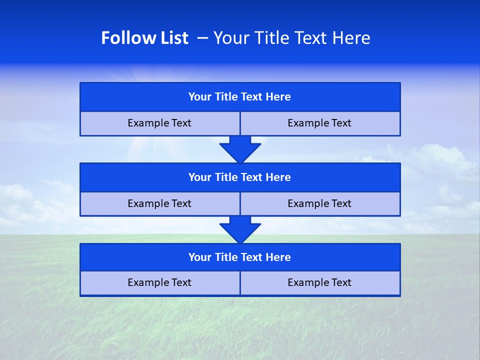 Field Grass Nature PowerPoint Template