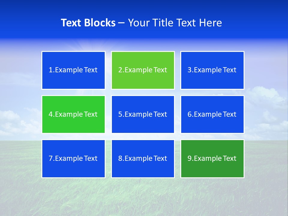 Field Grass Nature PowerPoint Template