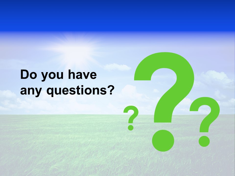 Field Grass Nature PowerPoint Template