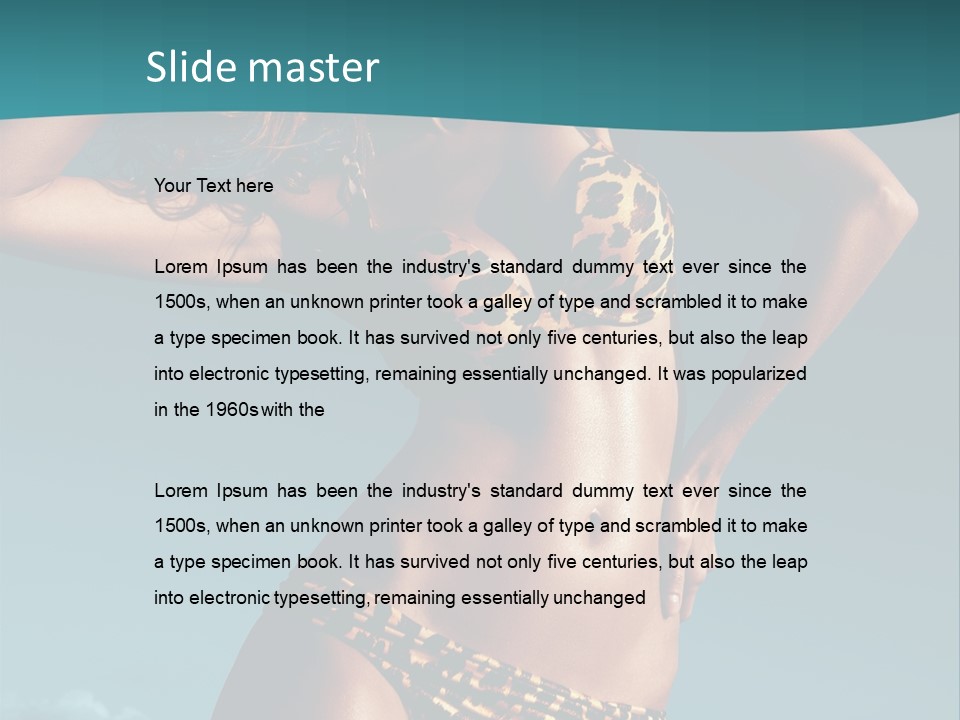 Fashion Cyprus Woman PowerPoint Template