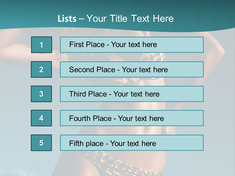 Fashion Cyprus Woman PowerPoint Template
