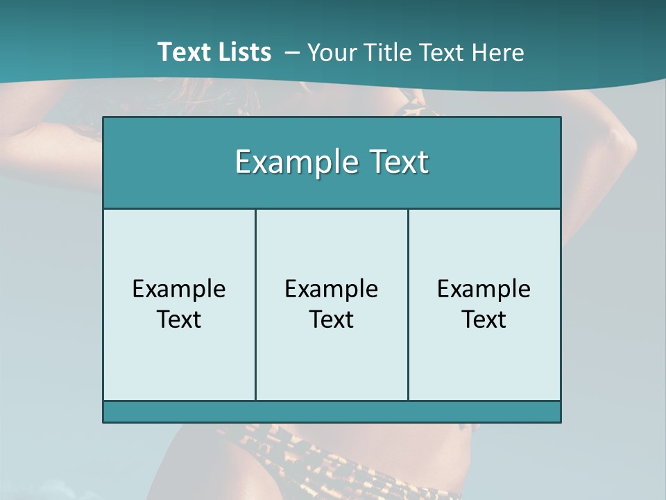 Fashion Cyprus Woman PowerPoint Template