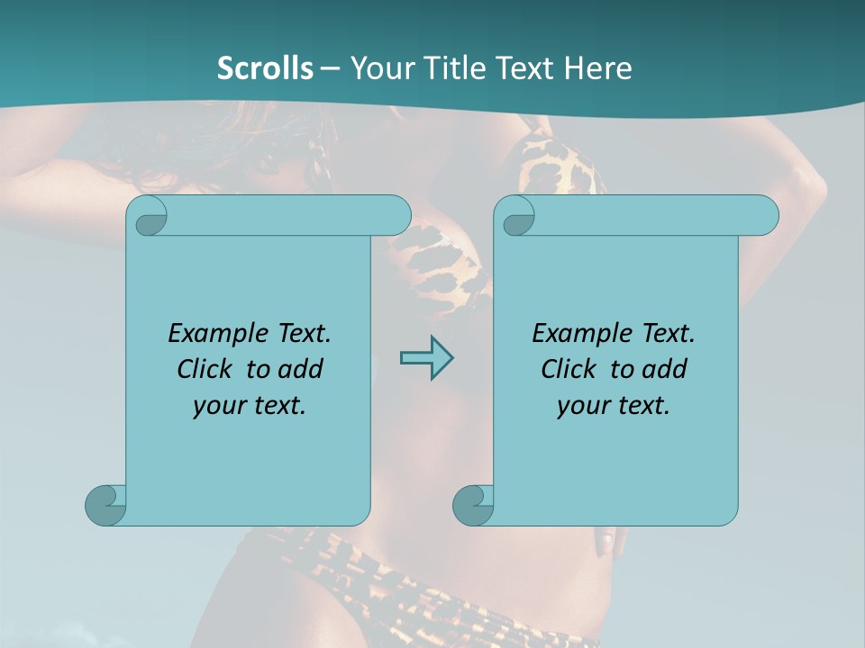 Fashion Cyprus Woman PowerPoint Template