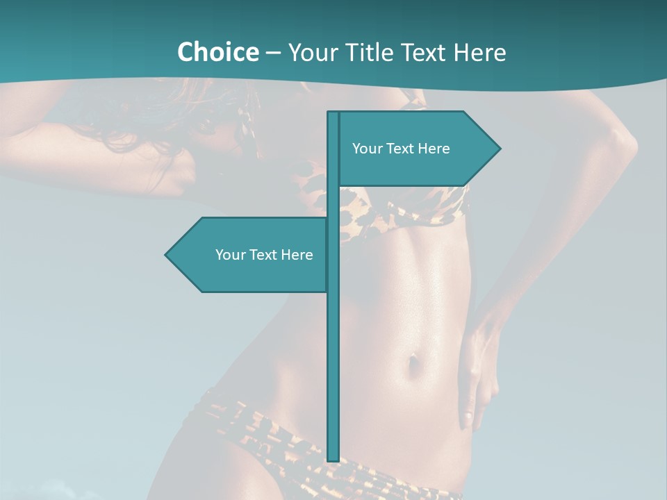 Fashion Cyprus Woman PowerPoint Template