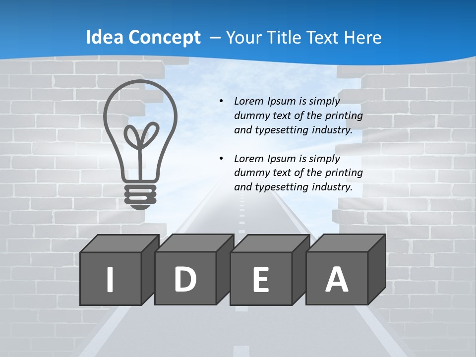 Determination Believing Light PowerPoint Template